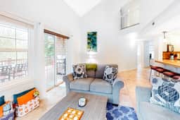 Creekside Home 5 Blocks from the Beach with Fireplace Deck Firepit Fast WiFi - Image 3