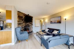 Water view retreat with scenic deck grill yard fireplace board games and with D - Image 4