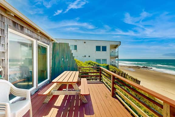 Ocean front home with spacious deck and beach access near shops and restaurants - Image 2