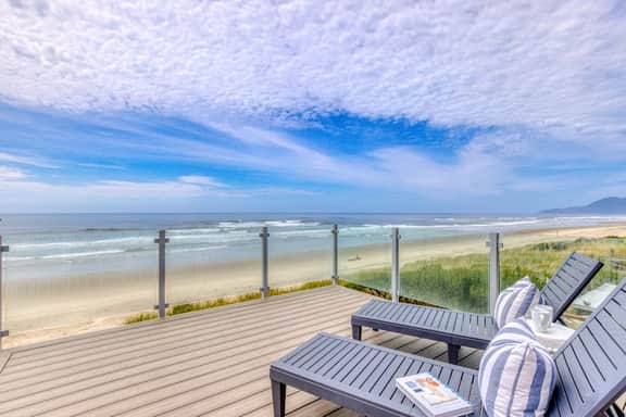 Pet-Friendly,Oceanfront Escape with Multi-Level Decks - Image 3