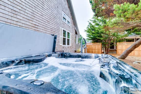 Sunny Beach House with Private Hot Tub Firepit and Tons of Space Dogs OK - Image 2