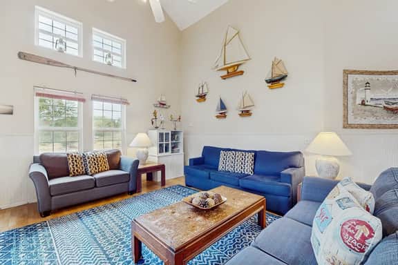 Sunny Beach House with Private Hot Tub Firepit and Tons of Space Dogs OK - Image 3