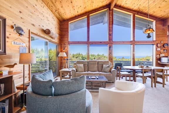 Dog Friendly house with ocean view private hot tub wall of windows - Image 2
