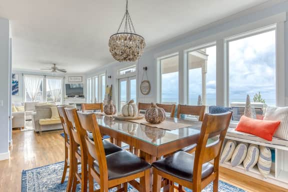 Ocean view home with hot tub game room furnished deck and fireplaces - Image 2