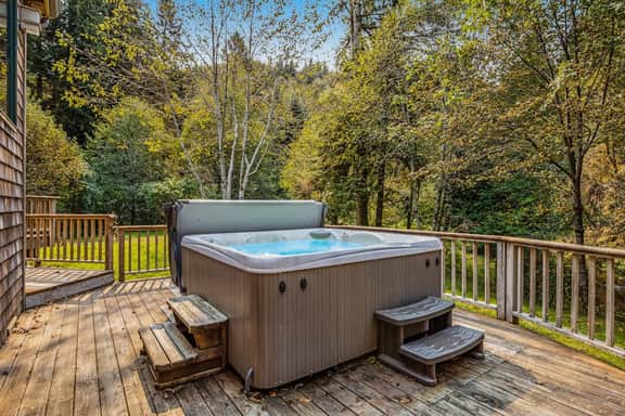 Luxury Riverfront Home with Several Acres Hot Tub and Swimming Holes Dogs OK - Image 4