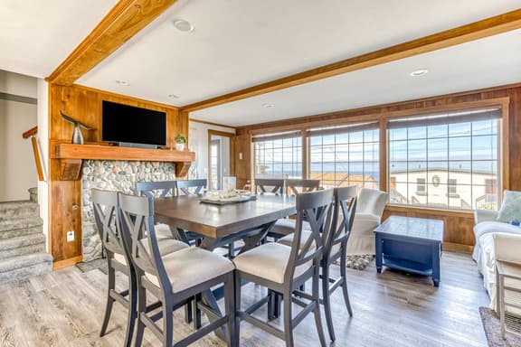 Dog friendly home with ocean views hot tub deck foosball and fireplace - Image 1