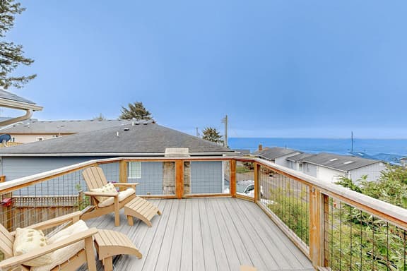 Spacious home with Ocean Views game room office deck patio and grill dogs ok - Image 1