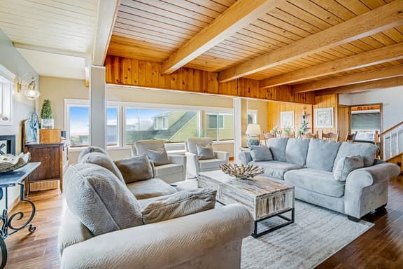 Spacious Home with Two Large Decks and Ocean View Great for Groups - Image 1