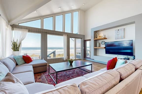 New oceanfront home with hot tub views A C and beach access 2 dogs OK - Image 1